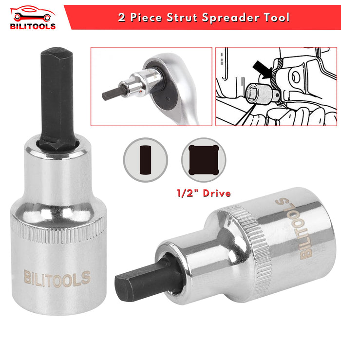 BILITOOLS Strut Spreader Tool, 2 Piece Suspension Tool Compatible with VW, Audi, BMW, Mini, Ford, Renault, ect.