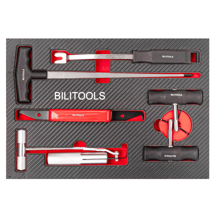 BILITOOLS 7-Piece Windshield Removal Tool Kit for Classic Vintage Car Windscreen Remover Set